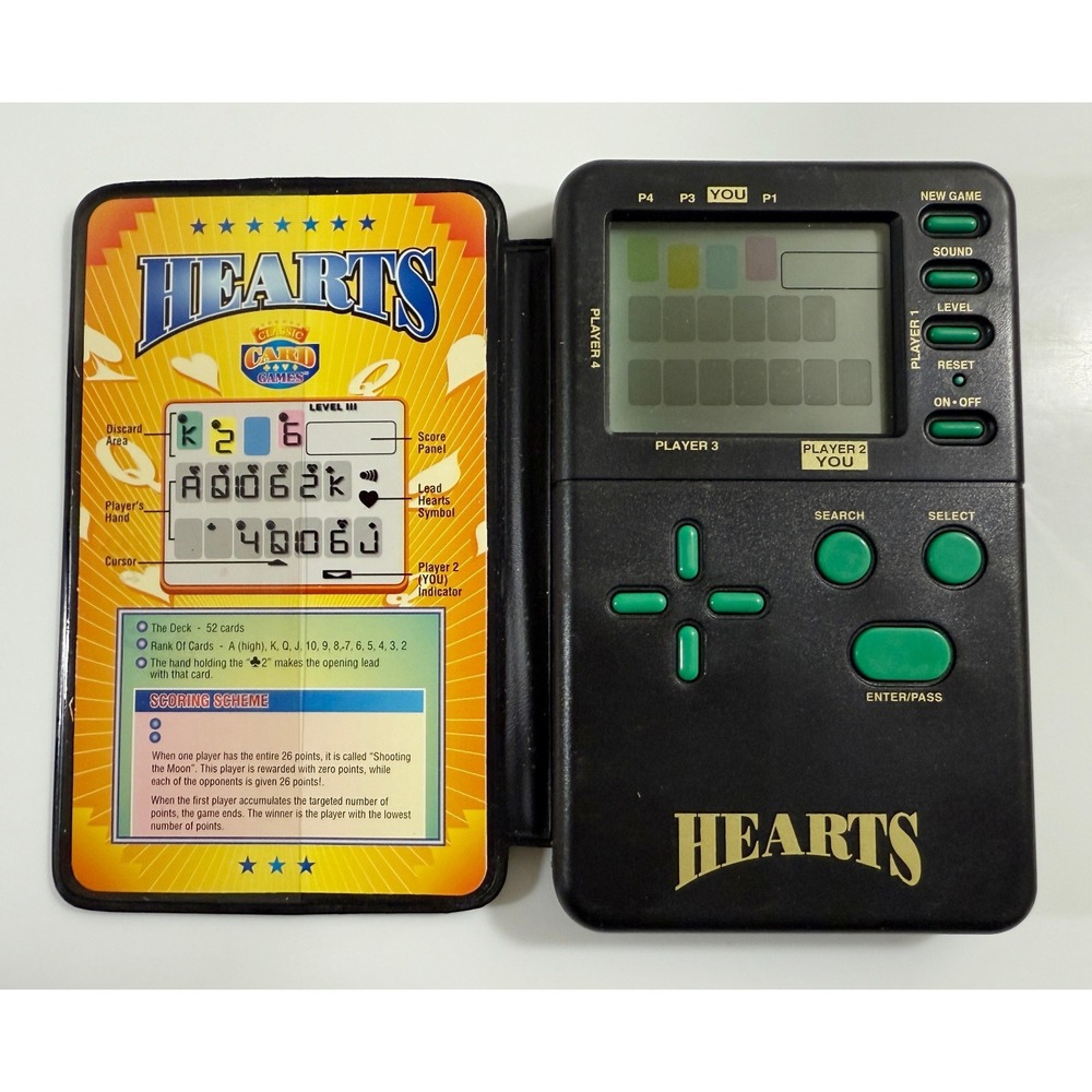 Radio Shack HEARTS Handheld Electronic Game #60-2667 NEED‎ NEW BATTERIES